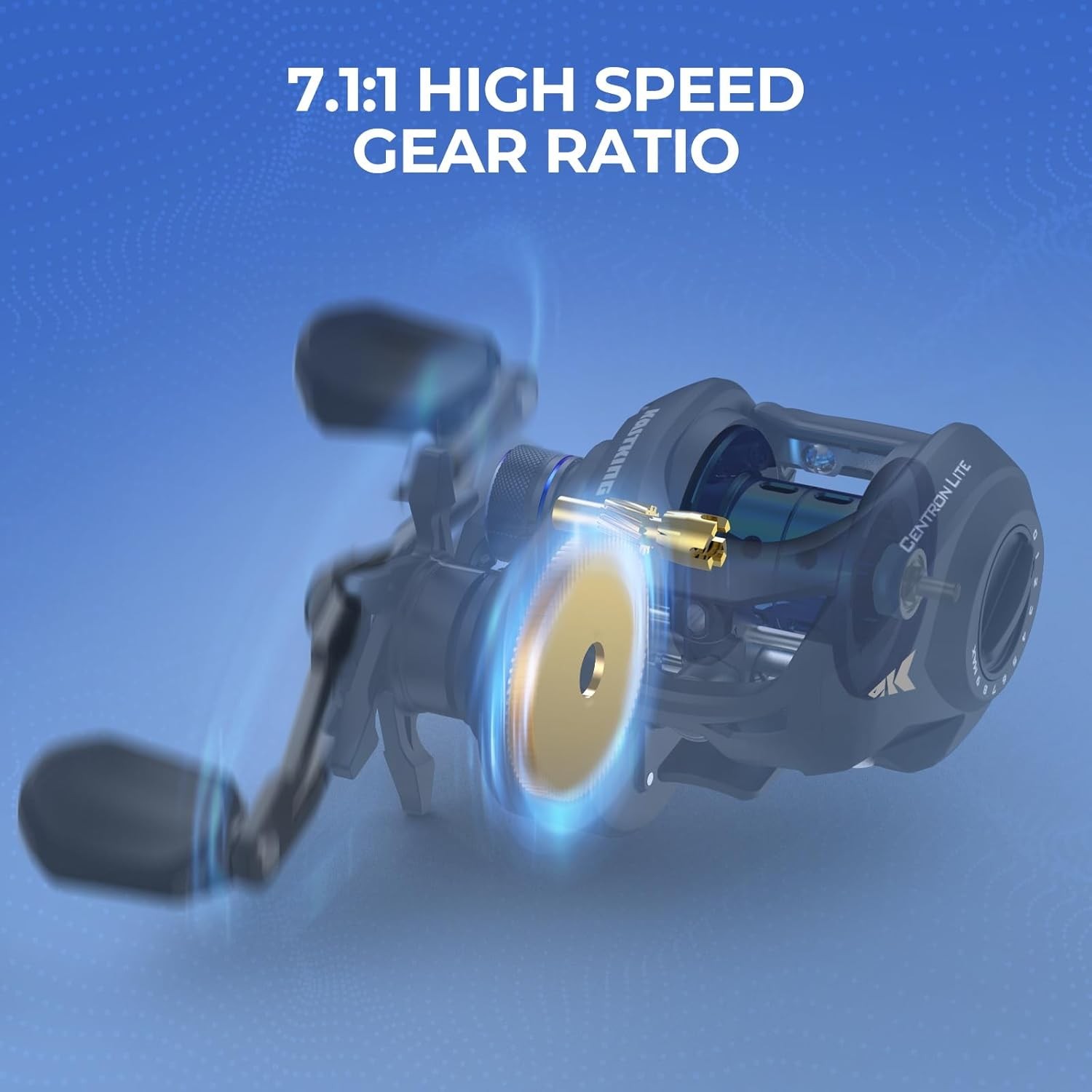 KastKing Centron Fishing Rod and Reel Combo, Spinning & Baitcasting Combos,