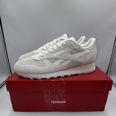 Reebok Classic Leather 100209483 Chalk Sand White Men's Sneakers Low Top