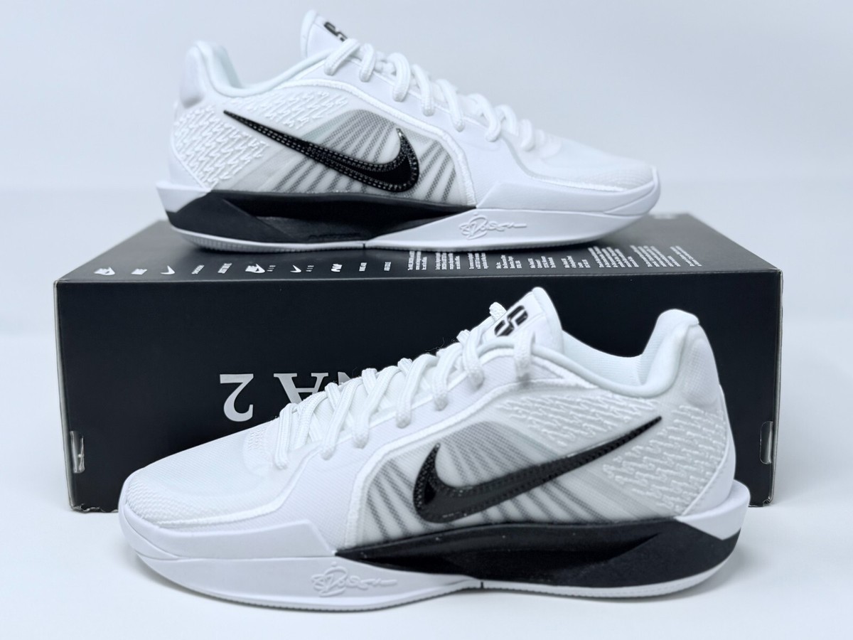 Size 6 Nike Sabrina 2 TB Promo White Black Womens Basketball Shoes