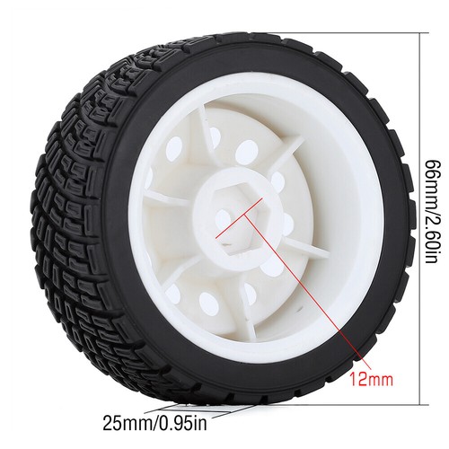 Austar 12mm Hex 67mm Gummireifen Rad für 1/10 Rolly WLtoys 1/14 144001 RC Car - Bild 3 von 8
