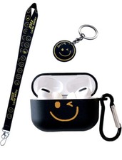 For AirPods Case Cover Keychain Cute Wink Silicone Protective AirPod Lanyard New