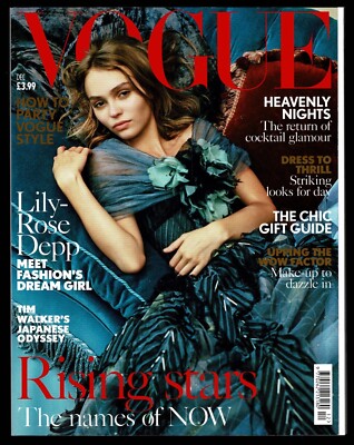 VOGUE BRITISH 12/2016 LILY-ROSE DEPP BRUCE WEBER TIM WALKER RIANNE VAN ROMPAEY  