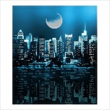 HOT DIY Bead Embroidery Kit Evening City Lights Needlepoint Beading Beadwork