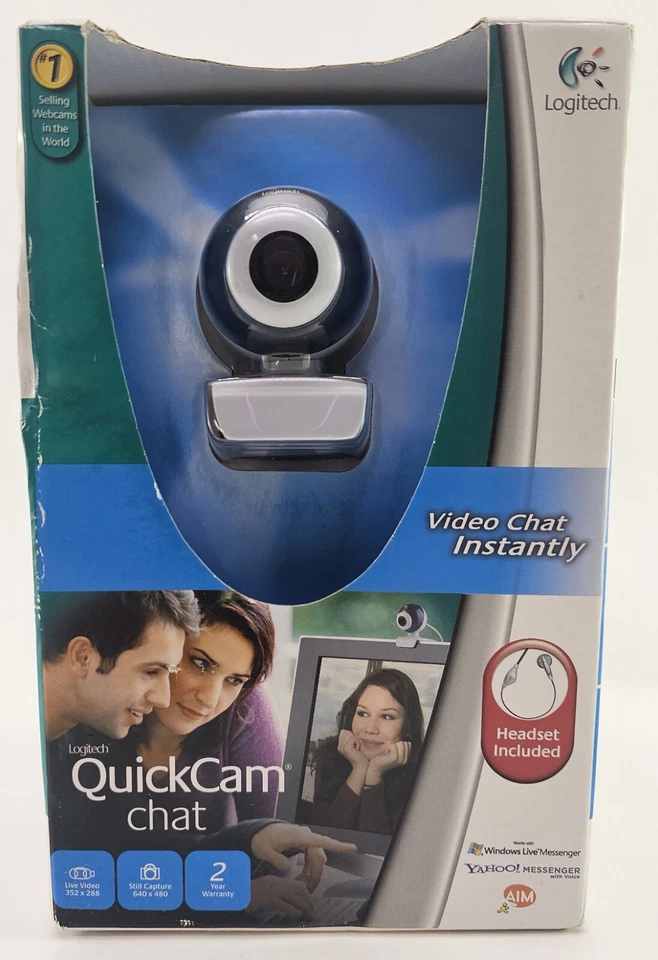 2x Logitech Quickcam 961462-0403 Web Cam - Image 2 of 4