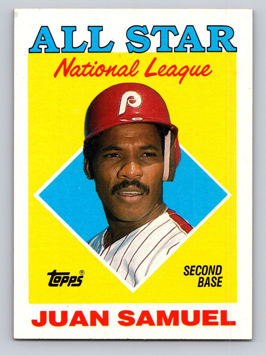 1987 Topps All Stars NL Leaders #398 Juan Samuel MLB Baseball Card
