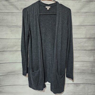 J. Jill Slik Blend Open Front Buttonless Cardigan Sweater **Women's Size XS**