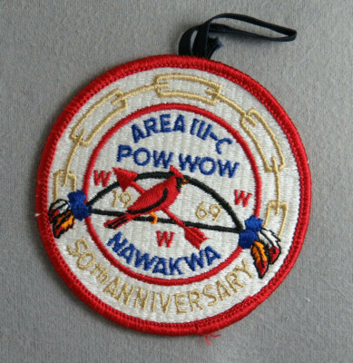 OA 1969 Virginia Area III-C 3C Pow Wow Nawakwa 3 Patch [Q2148]