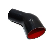 4-Ply Reinforced 3"-4" ID 45 Degree Elbow Reducer Coupler Silicone Hose BLACK