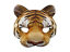 thumbnail 1 - Tiger Half Mask Realistic Look Soft Foam Face Mask Halloween Costume Accessory