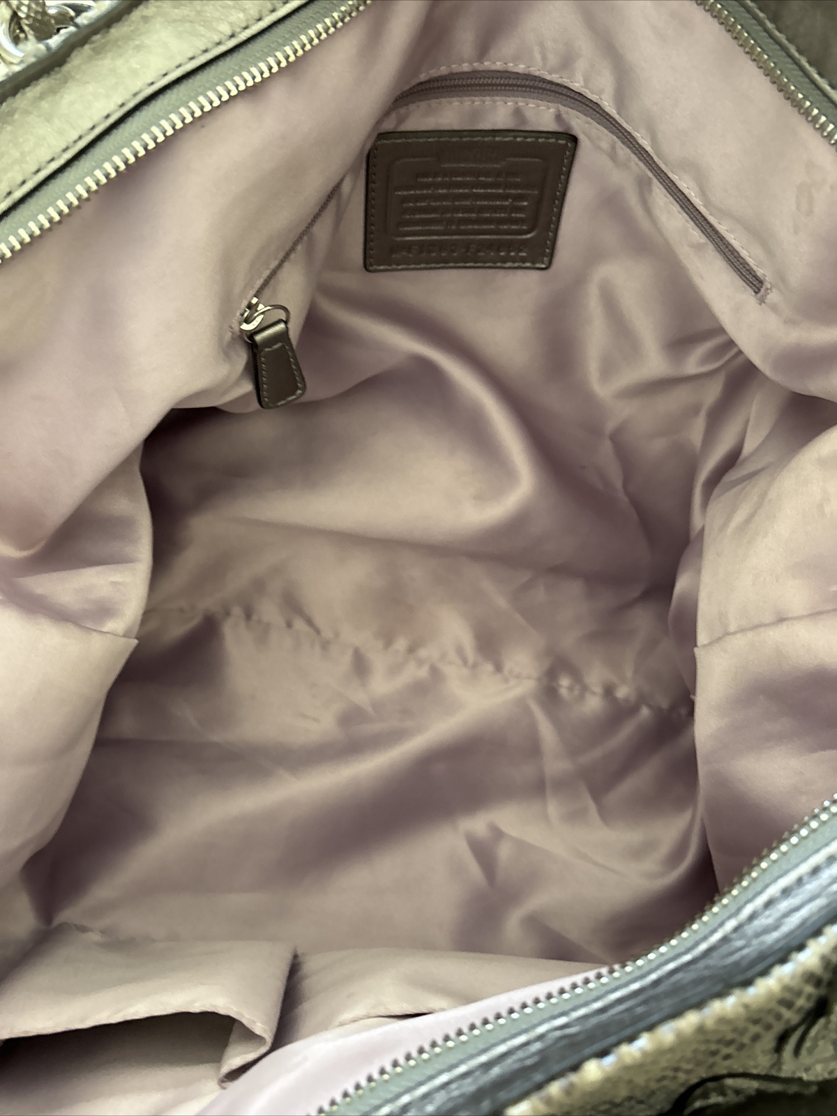 Coach Campbell Embossed Snake Python Leather Shou… - image 9