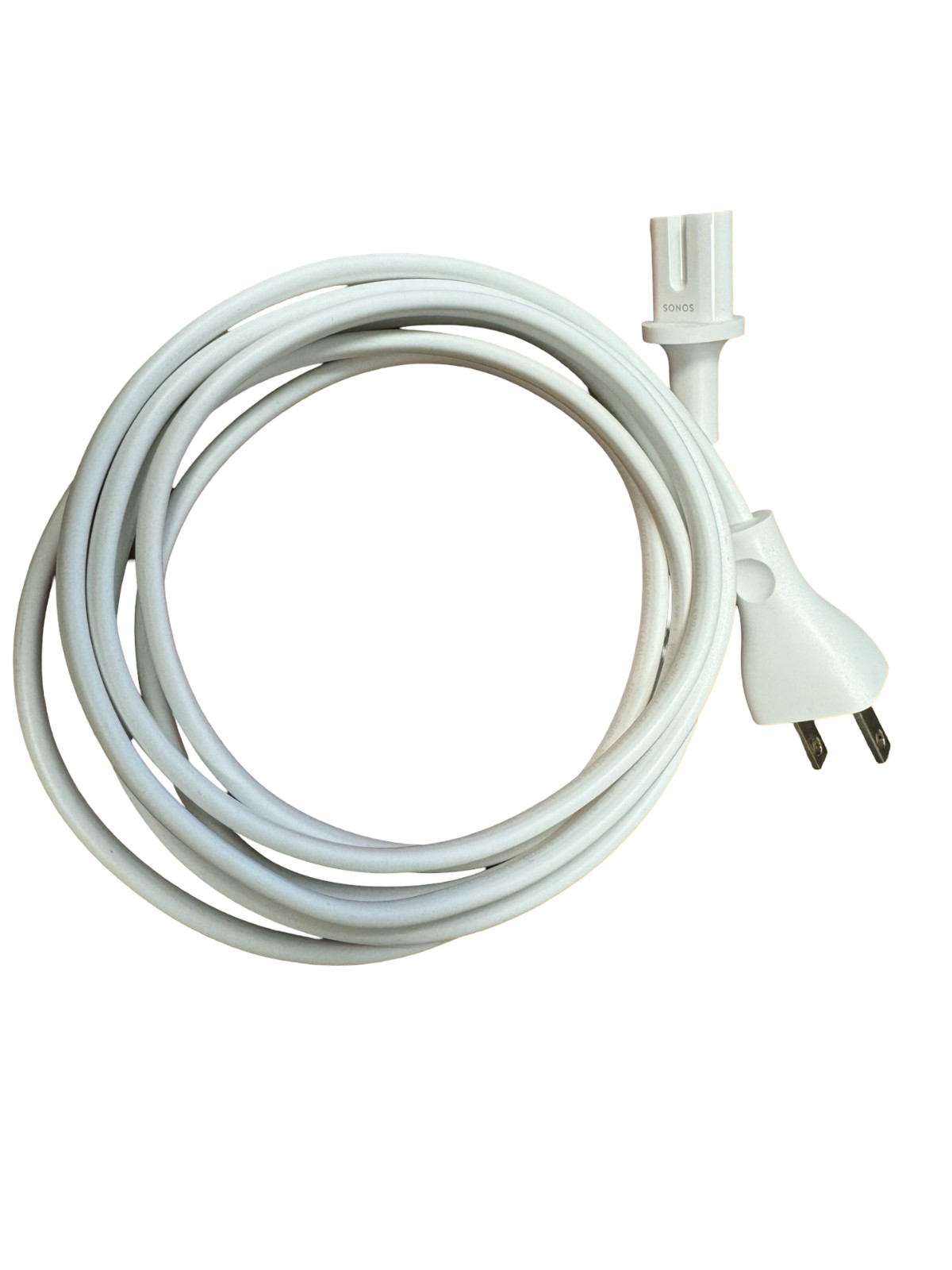 Original Sonos 2 Prong Plug AC Power Cord for Playbase Beam Play 5 (White)