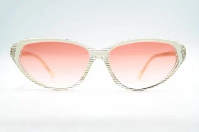 Lunettes De Soleil Vintage Panora 10 882 Blanc Chats Yeux NOS - Photo 1/4