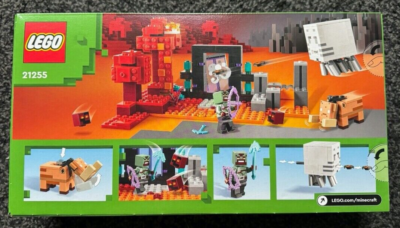 LEGO Minecraft The Nether Portal Ambush 21255 Toy Building Kit 352
