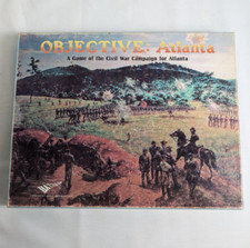 OBJECTIVE: ATLANTA Civil War Board Game Used Battleline 1977 OOP