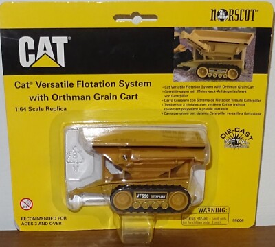 Norscot 1:64 CAT Versatile Flotation System with Orthman Grain Cart 1998 55006