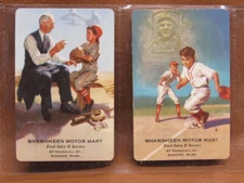 Lot 2 Baseball Playing Swap Cards