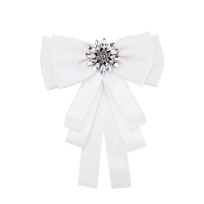 Broach Costume Jewelry T- Shirt Tie for Girl Ribbon Brooch Tie Bow Tie for Women