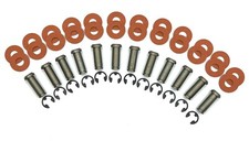 12 Tattoo Machine Step Down Coil Cores set With Red Fiber Washers 1" Made In USA