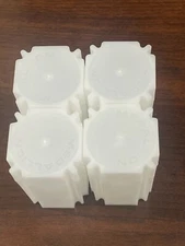 EMPTY LOT OF 4 X CoinSafe Square Coin Storage Tubes for 1oz Silver Rounds  39mm