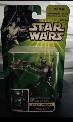 Star Wars Attack of The Clones 11  Jango Fett Action Figure (2001) NIB