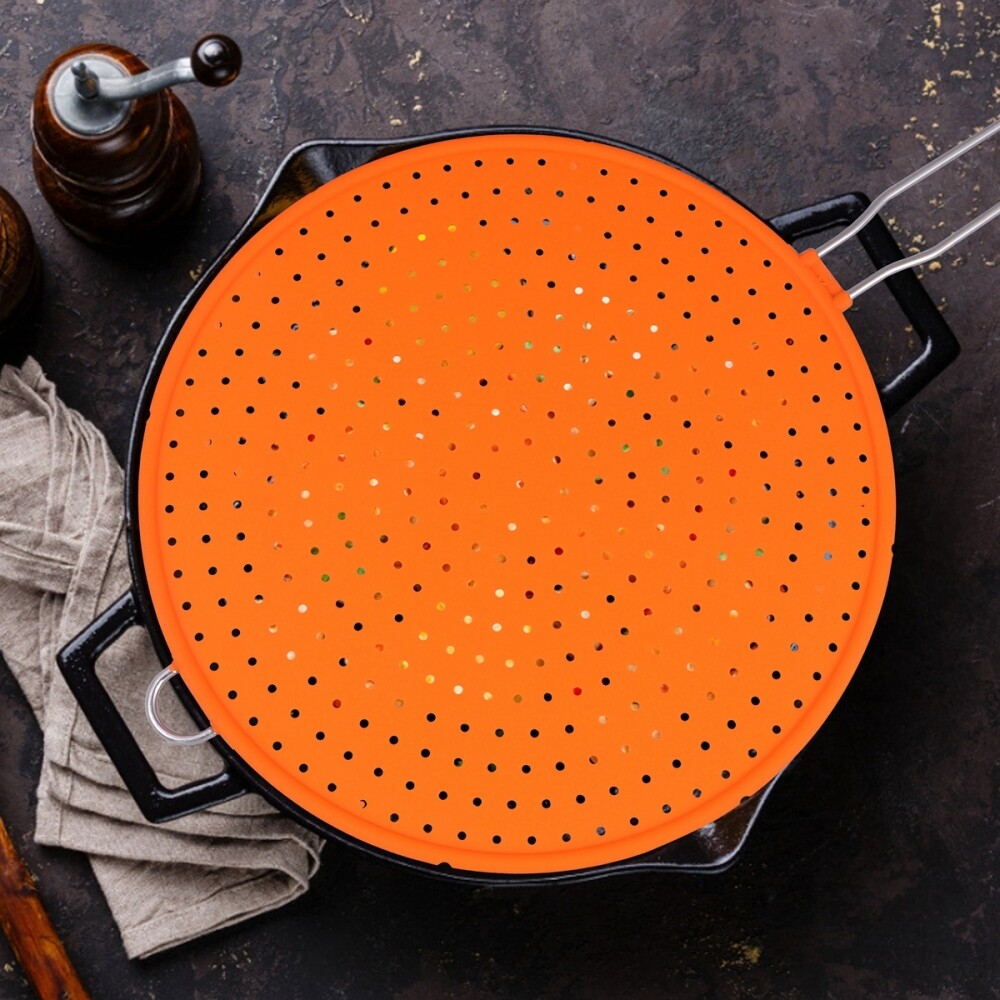 Frying Pan Screen Cooking Guard Cooling Mat Splatter Screen Frying Pan Guard eBay