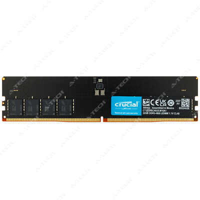 Crucial 32GB DDR5 4800 MHz PC5-38400 DIMM Desktop Memory RAM 1x