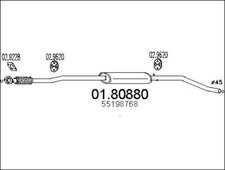 SILENCIEUX INTERMéDIAIRE LANCIA YPSILON 1.4 16V