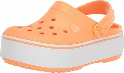 platform crocs orange