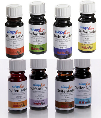 10ml (35,00 /100ml) Seifenfarbe Soapyfun Farbe für Seifengießen wahlweise