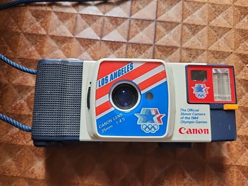 1984 LOS ANGELES OLYMPICS SOUVENIRS - 35MM CANON SNAPPY CAMERA  - Picture 1 of 3