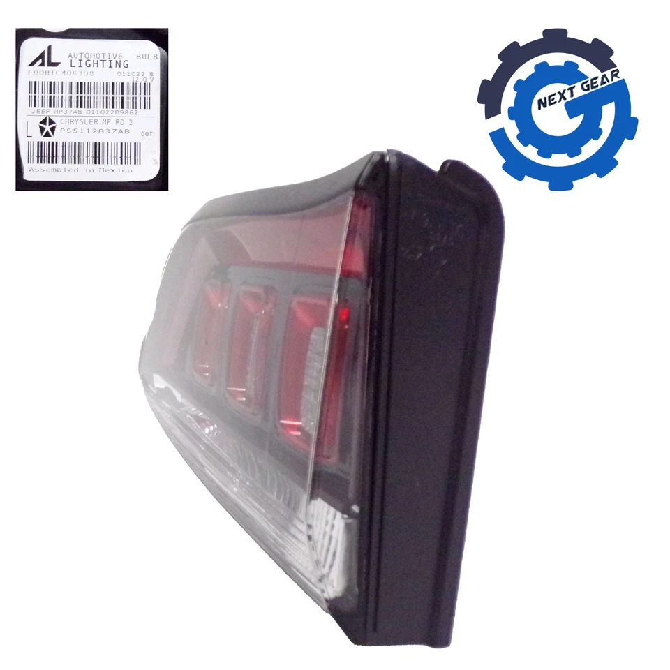 Conjunto de luz trasera izquierda Mopar 2017-2023 Jeep Compass 55112837AB fabricante de equipos originales Foto 4 de 4