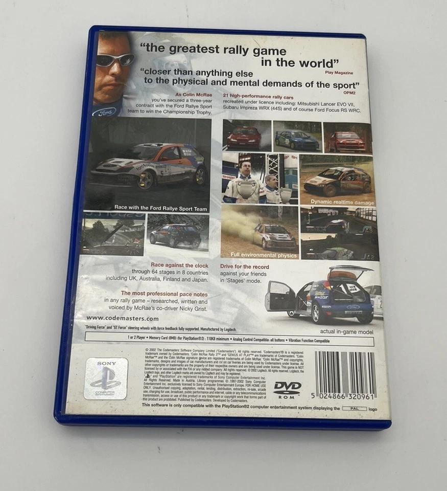 Colin McRae Rally 3 PS2 Sony PlayStation Video Game PAL Tested & Working - Image 2 of 4