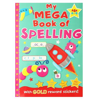 Mega Lernbuch mit goldenen Belohnungsaufklebern Alter 4-6 Jahre