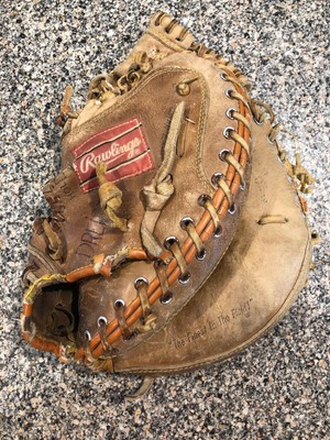old baseball mit