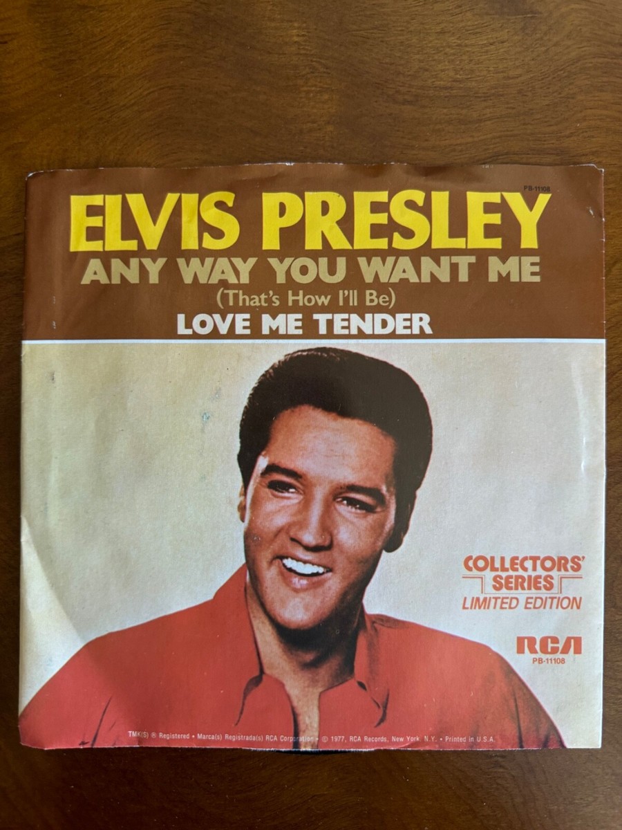 エルビスプレスリー　レコード５点セット Elvis Presley 1977 RCA Collector's Series 45s Vinyl Records