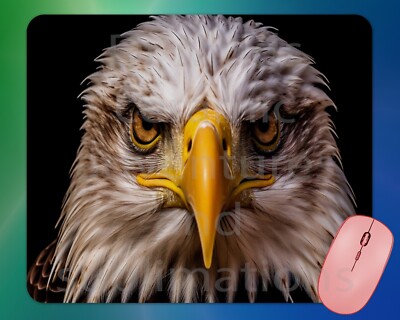 EAGLE FACE CLOSE UP mouse pad mousepad