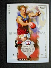 2002 SELECT EXCLUSIVE AFL *BROWNLOW CONTENDER* CARD BC8 MICHAEL VOSS