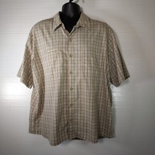 Dickies Shirt Mens 2XL/2XG/2TG Plaid Button Up Short Sleeve Pockets Workwear