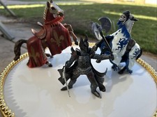 Medieval Knight And Horses