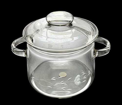 Vintage Princess House Heritage 2 QT Glass Covered Casserole w/ Lid Excellent - Picture 2 of 12