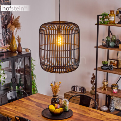 Hofstein Bambus-Look Deckenleuchte – Modern, Schw Produktbild-Vorschau 2