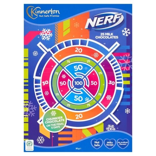 NERF Advent Calendar 90g, 25 Milk Chocolates Christmas | eBay