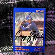 Greg Jefferies Signed, The Star Company Card Check List “88”