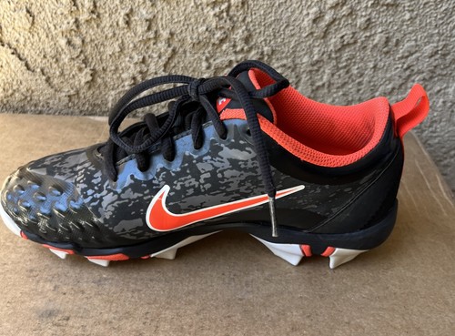 Nike FastFlex Youth 4Y Baseball Softball Cleats Black Orange AR0997-016 - Picture 12 of 17