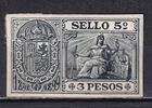 Puerto Rico / Caribe - 1898 - Fiscales - Testamentos - 3 Pesos - MH