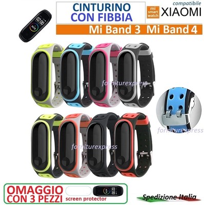 ⭐PER XIAOMI MI BAND 4 \u0026 MIBAND 3 CINTURINO COLORATO MORBIDO CON FIBBIA⭐ |  eBay