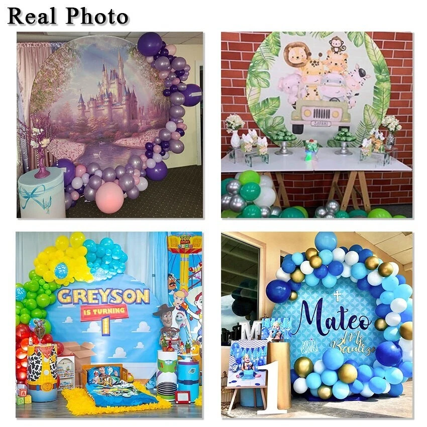 SAFARI JUNGLE Telón de fondo redondo TELA Foto Fondo BANNER Foto 2 de 4