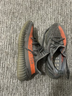 adidas Yeezy Boost 350 V2 Carbon Beluga Gray/Orange Primeknit Low
