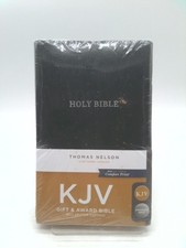 KJV, Gift and Award Bible, Imitation Leather, Black, Red Letter Edition