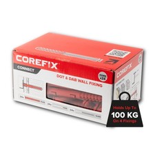 Corefix 100mm Heavy Duty Dot & Dab Wall Fixings Plasterboard Over Blockwork Wall